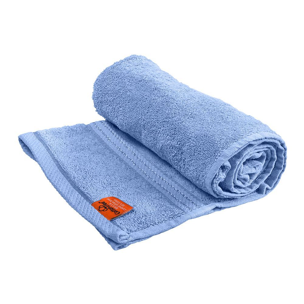 Cotton Tree Combed Cotton Bath Towel, 70x140, Light Blue