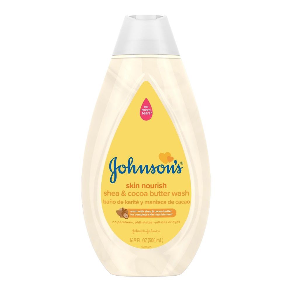 Johnson's Skin Nourish Shea & Cocoa Butter Wash, Paraben & Sulfate Free, USA, 500ml