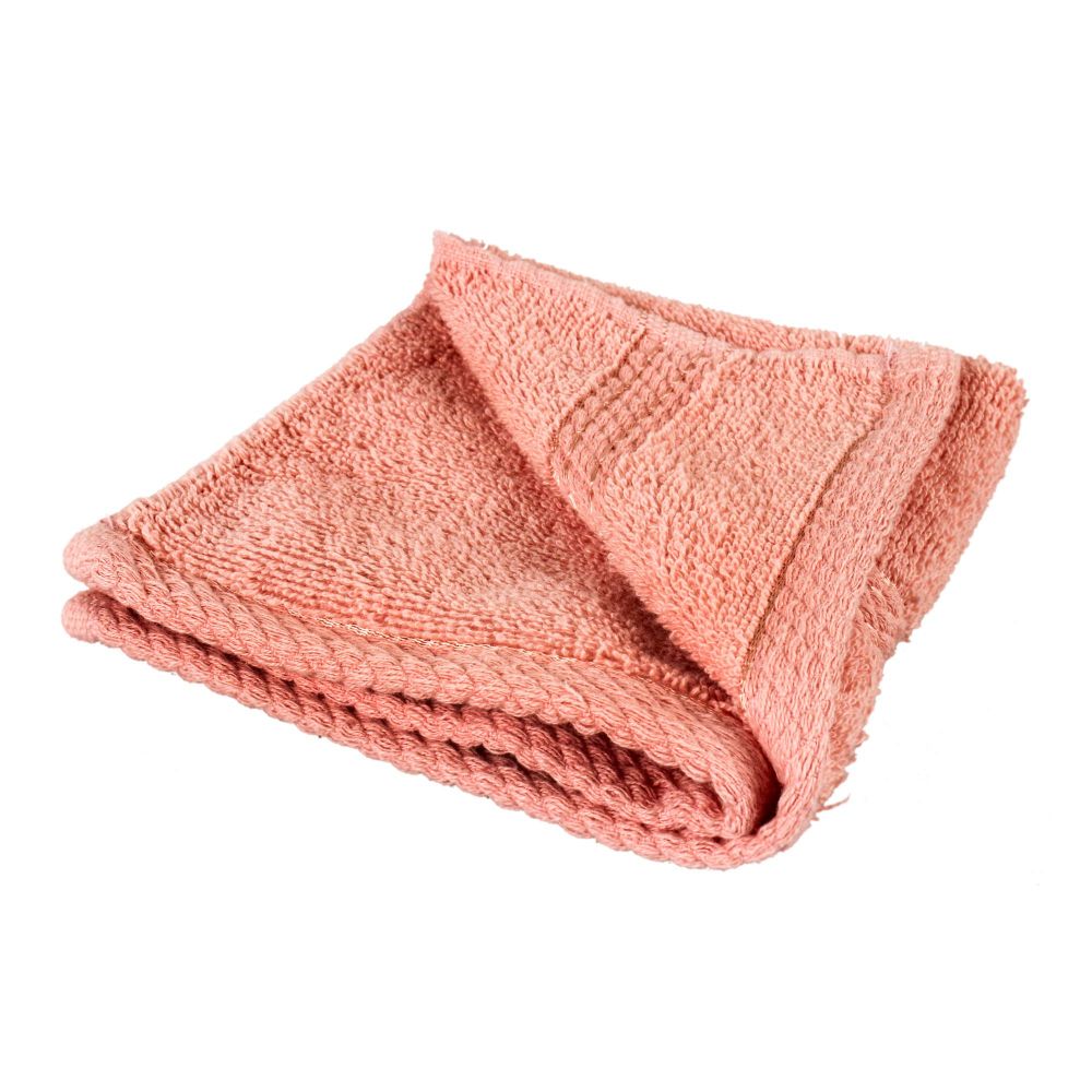 Cotton Tree Combed Cotton Wash Towel, 30x30, Pink