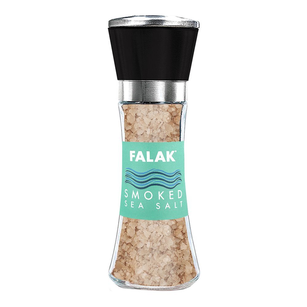 Falak Smoked Sea Salt, 200g, Grinder Bottle