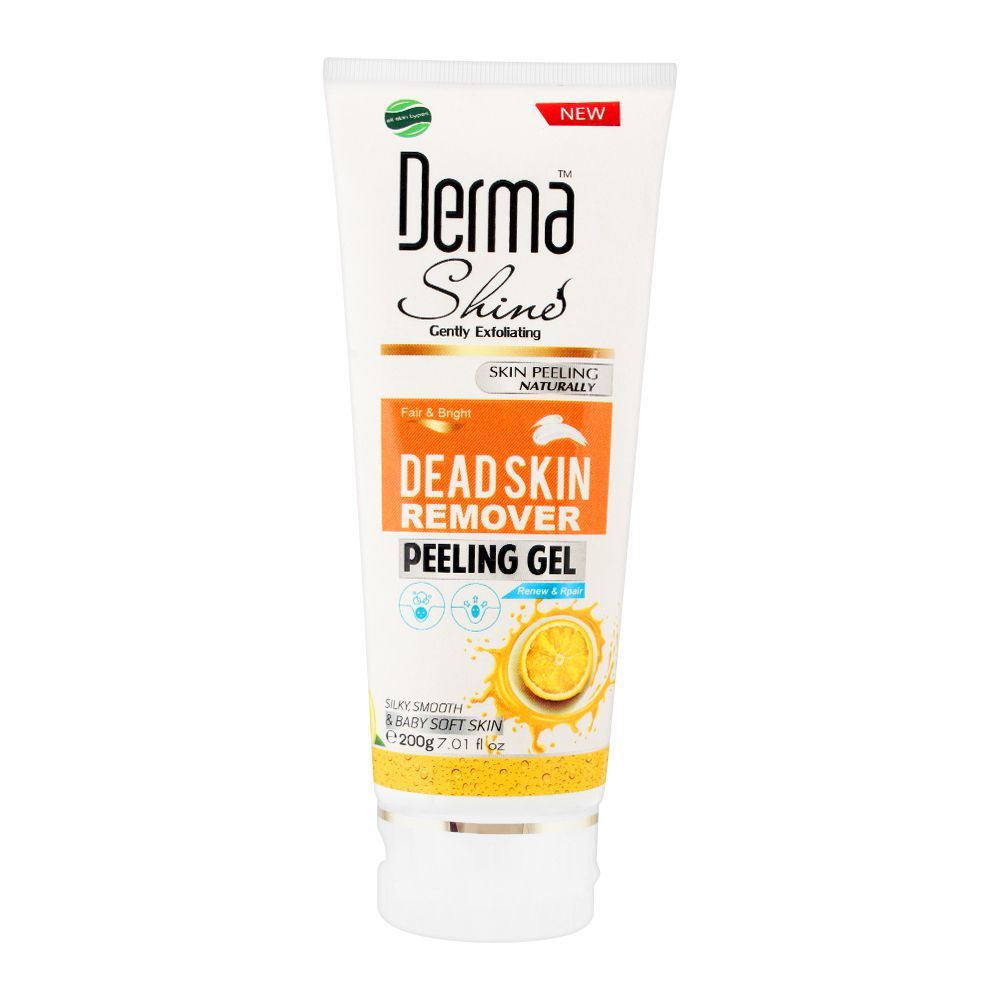 Derma Shine Gently Exfoliating Dead Skin Remover Peeling Gel, 200g