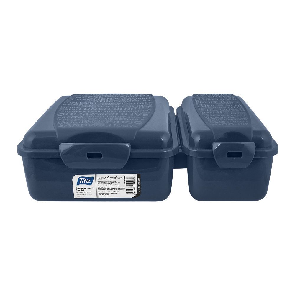 Titiz Dual Lunch Box, Blue, AP-9082