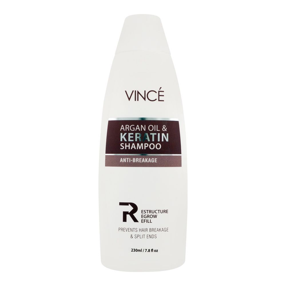 Vince Anti-Breakage Argan Oil & Keratin Shampoo, 230ml