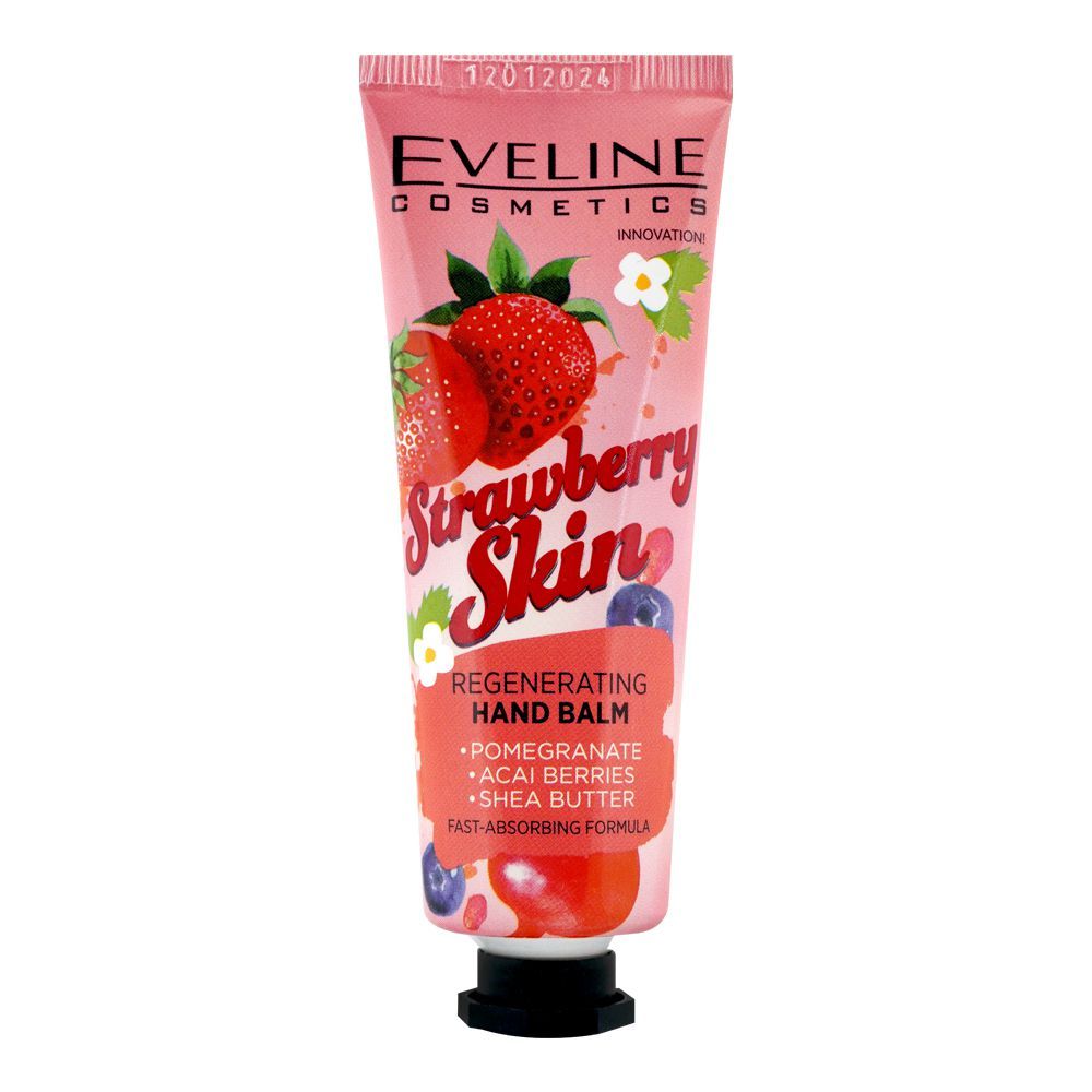 Eveline Strawberry Skin Regenerating Hand Balm, 50ml