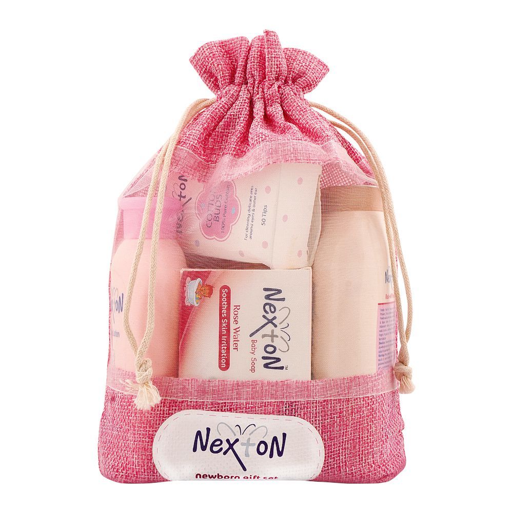Nexton New Born Gift Set, 6 Pieces, Pink