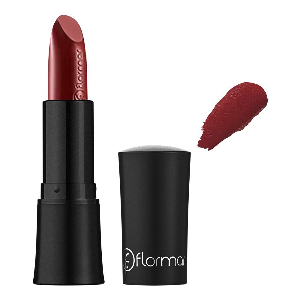 Flormar Super Shine Lipstick, 504 Red Chocolate