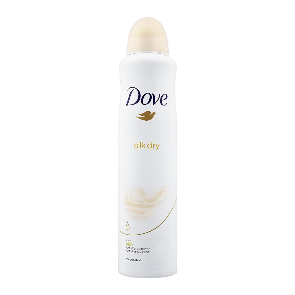 Dove 48H Silk Dry Anti Perspirant Deodorant Spray, For Women, 250ml