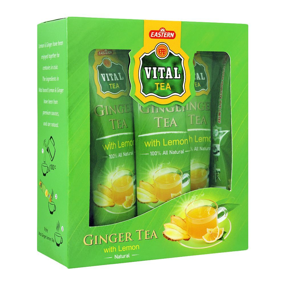 Vital Ginger Tea With Lemon, 10-Sachets