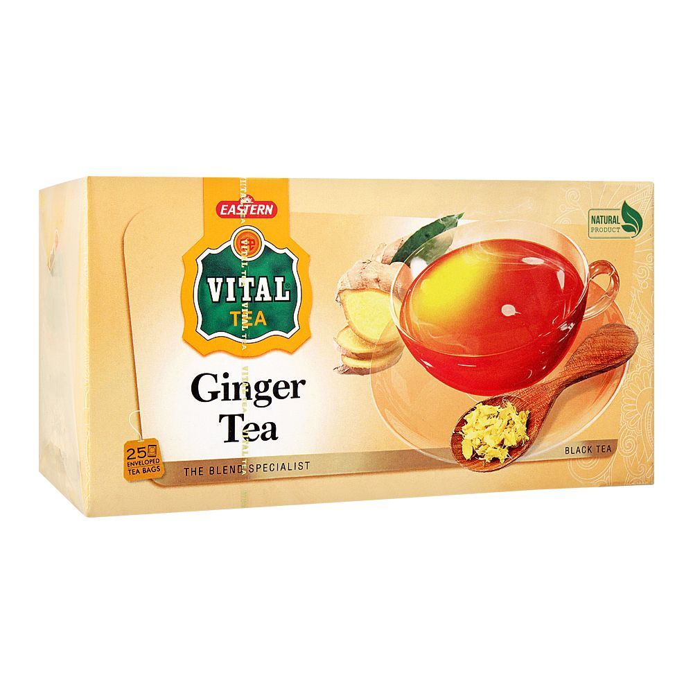 Vital Ginger Tea Bags, 25-Pack