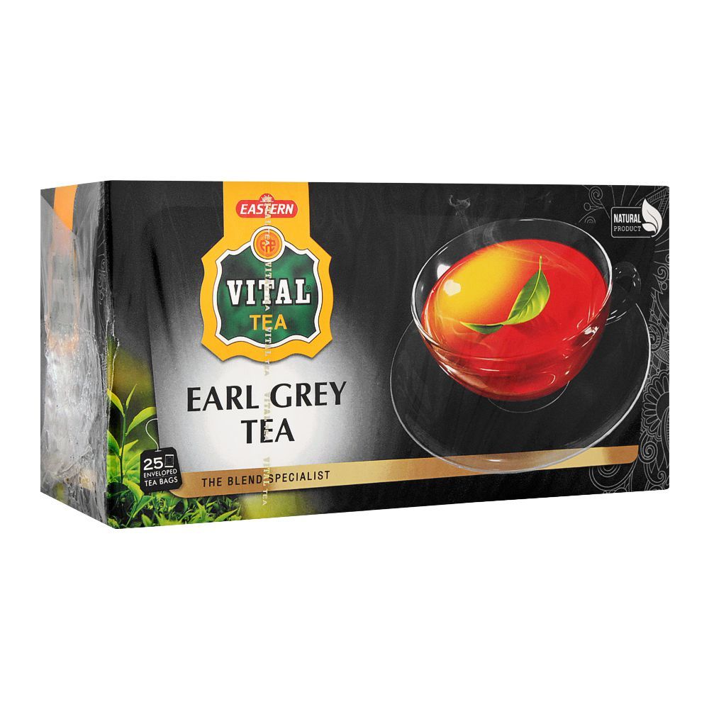 Vital Earl Grey Tea Bags, 25-Pack