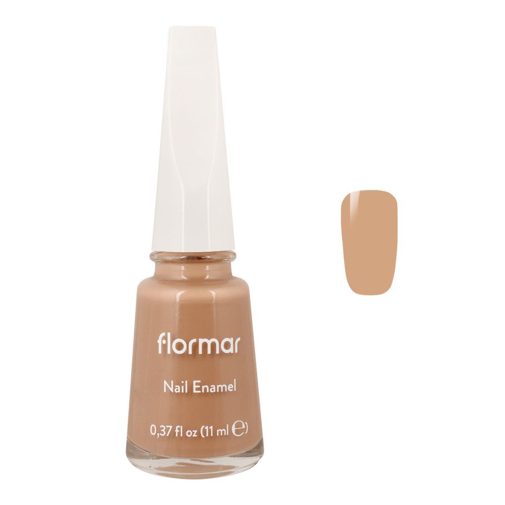 Flormar Nail Enamel, 472 Caramel Latte, 11ml