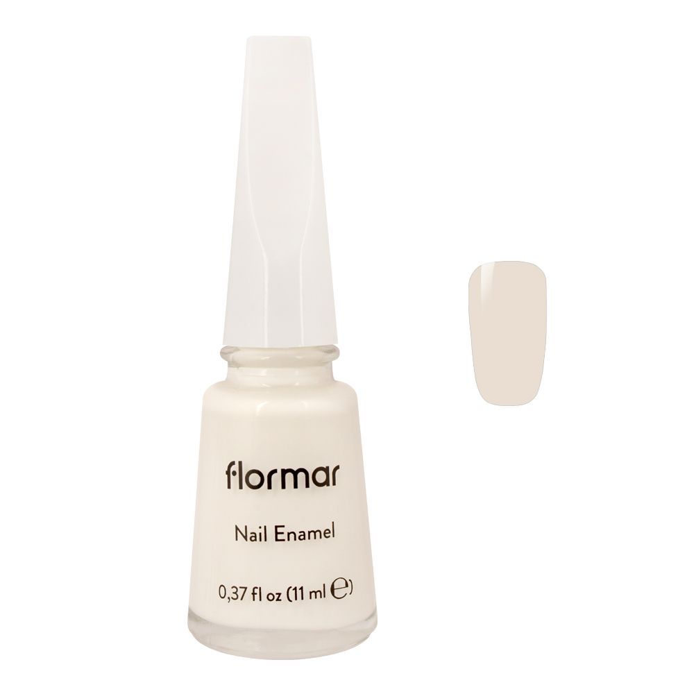 Flormar Nail Enamel, 310 Snow White, 11ml