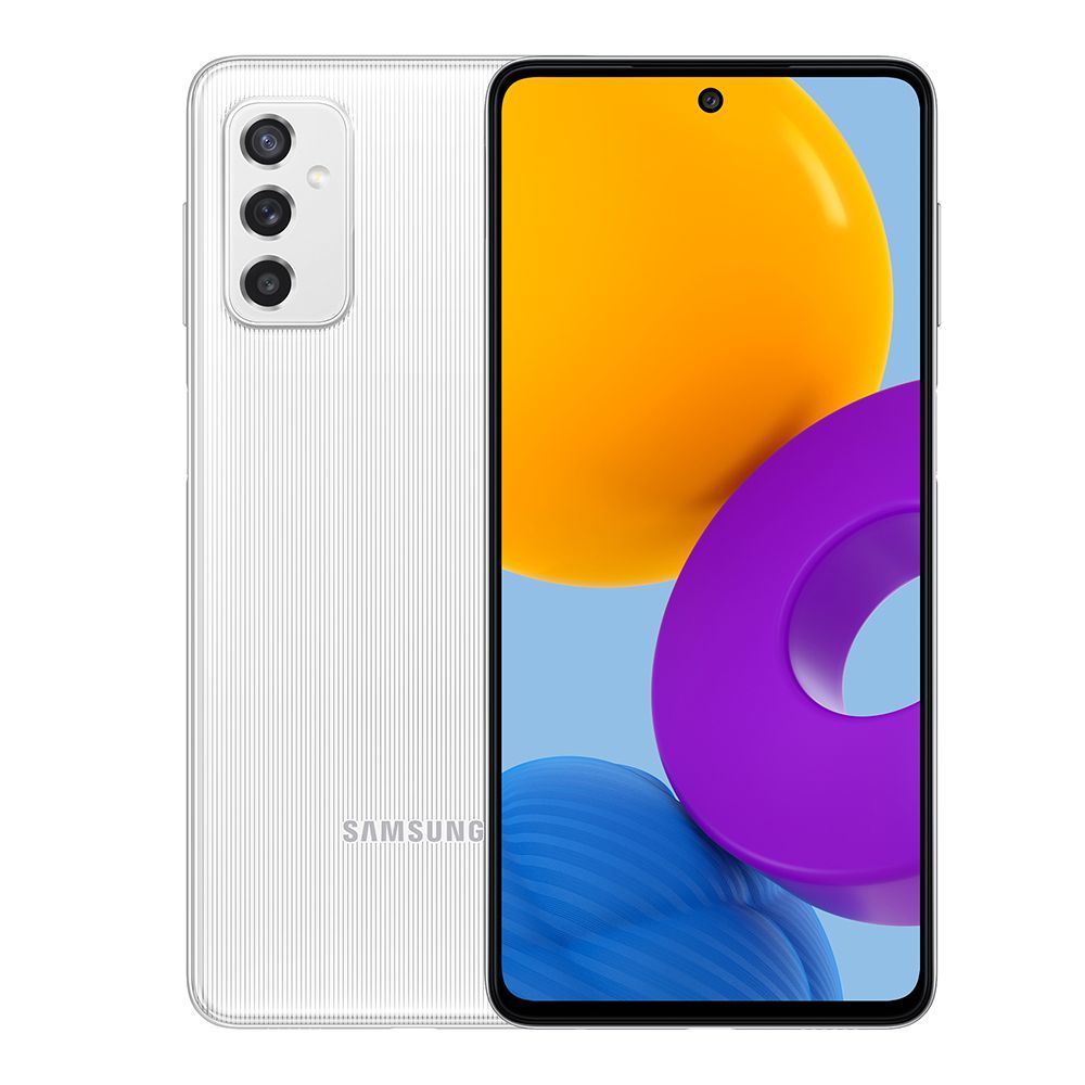 Samsung Galaxy M52 5G 8/128GB Smartphone, White, SM-M526BR/DS