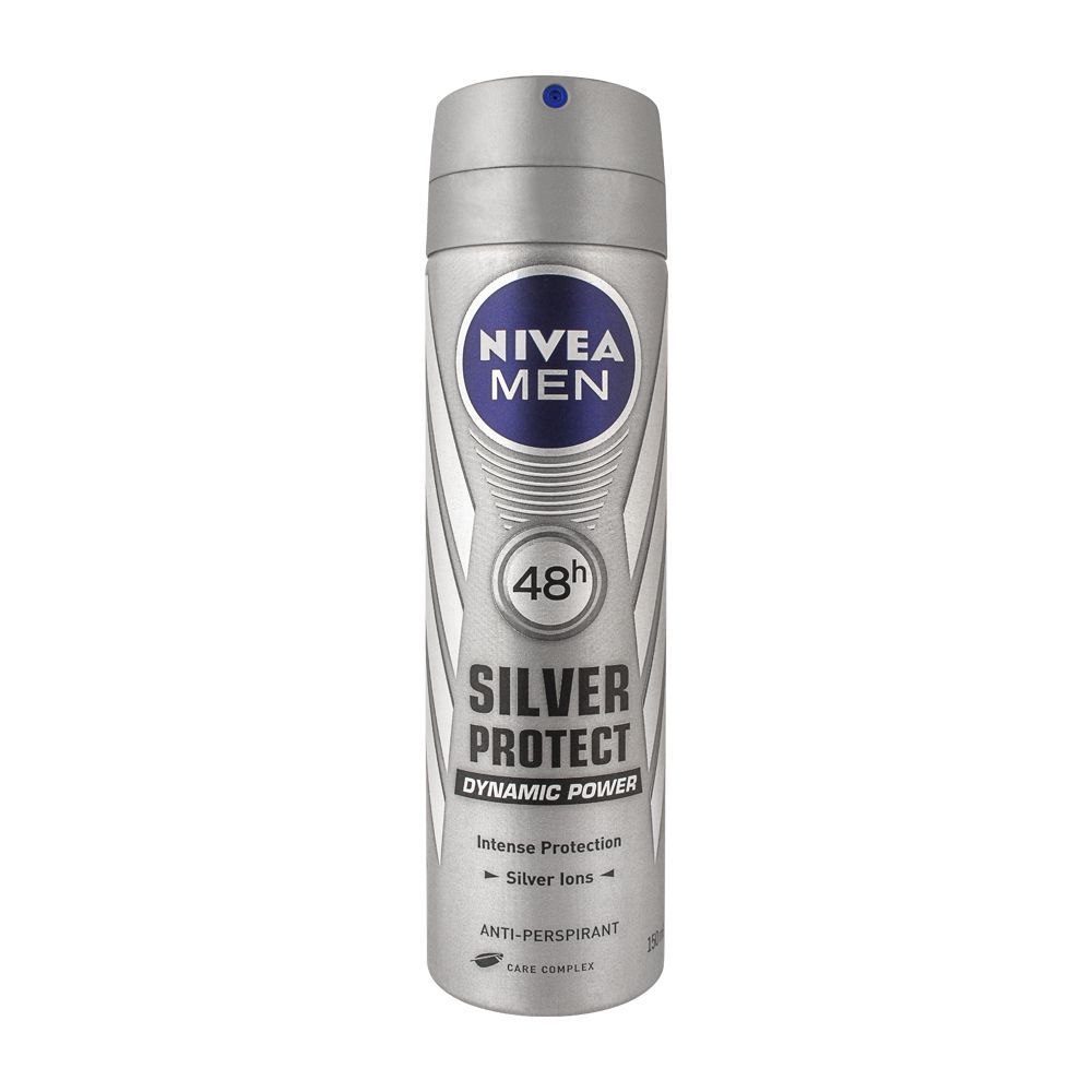 Nivea Men 48H Silver Protect Dynamic Power Anti-Perspirant Body Spray, 150ml