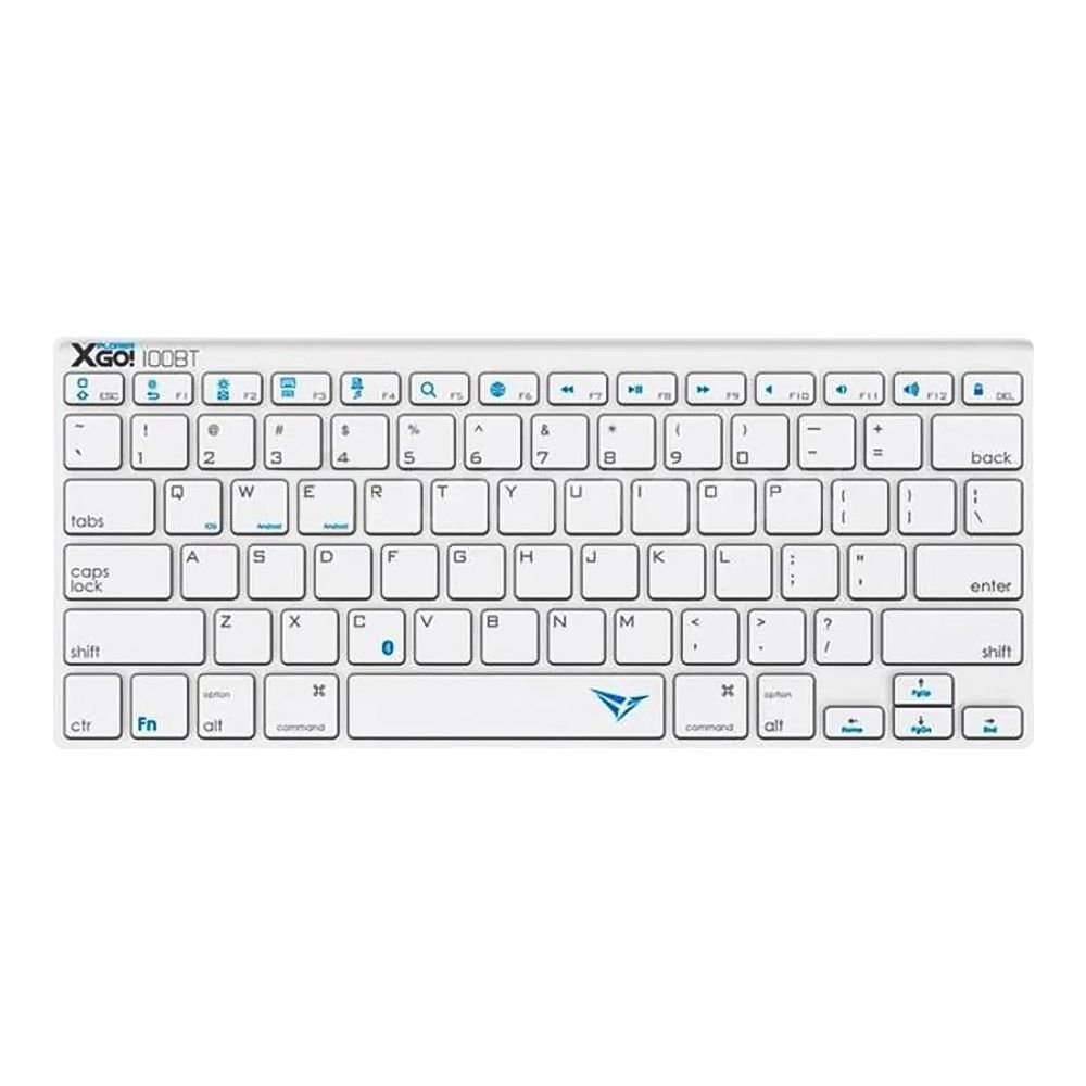 Alcatroz Xplorer GO! 100BT Wireless Keyboard, Silver, 285x120 x18mm