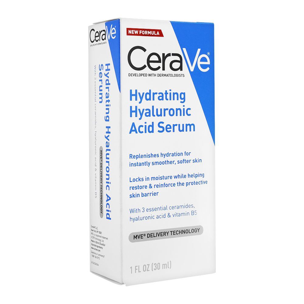 Purchase CeraVe Hydrating Hyaluronic Acid Serum for Softer Skin, 30ml ...