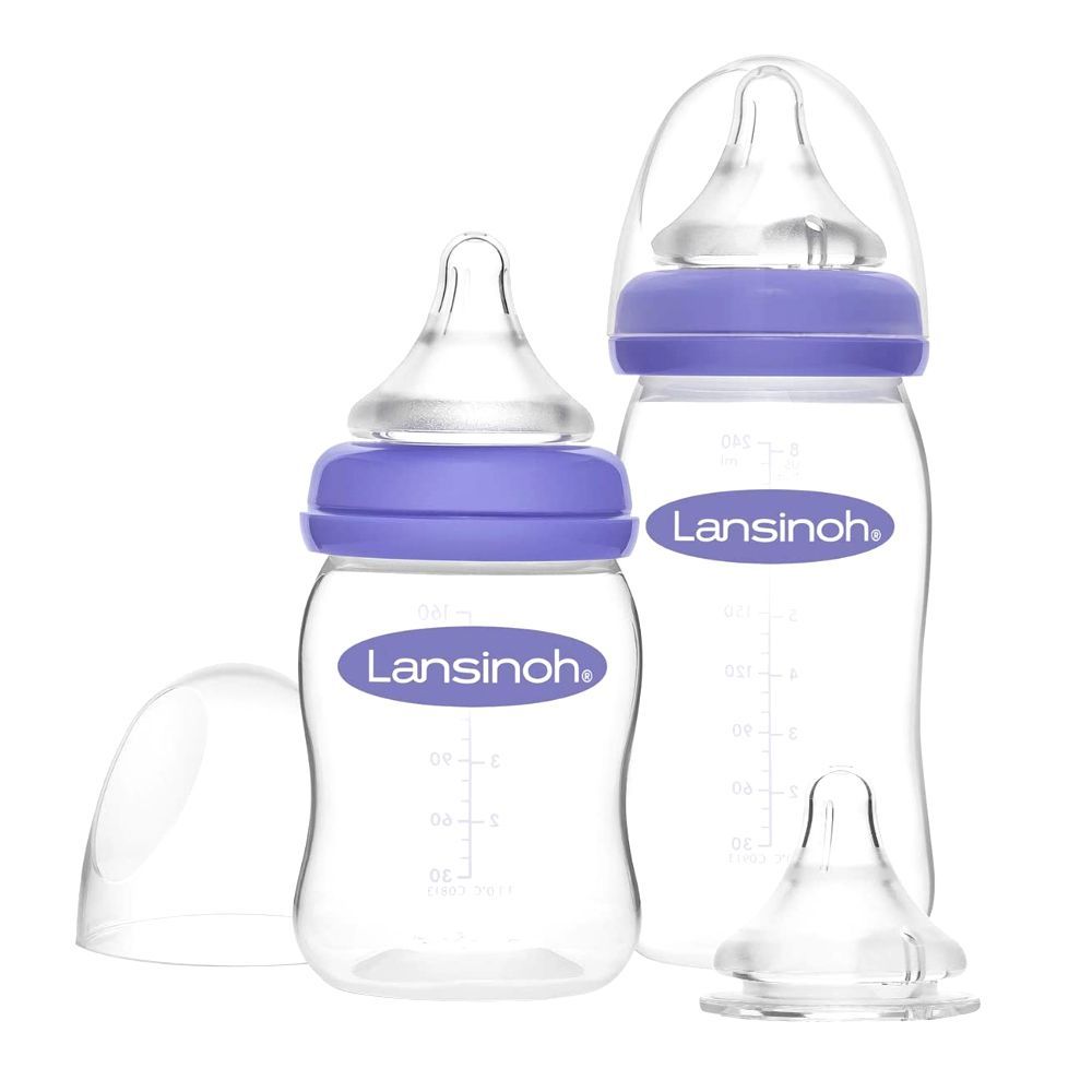 Lansinoh Feeding Bottle With Natural Wave Teats Starter Set, BT76310CT1020