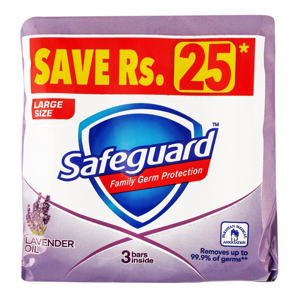 Safe Guard Lavender Oil Soap 3 x 135g Value Pack