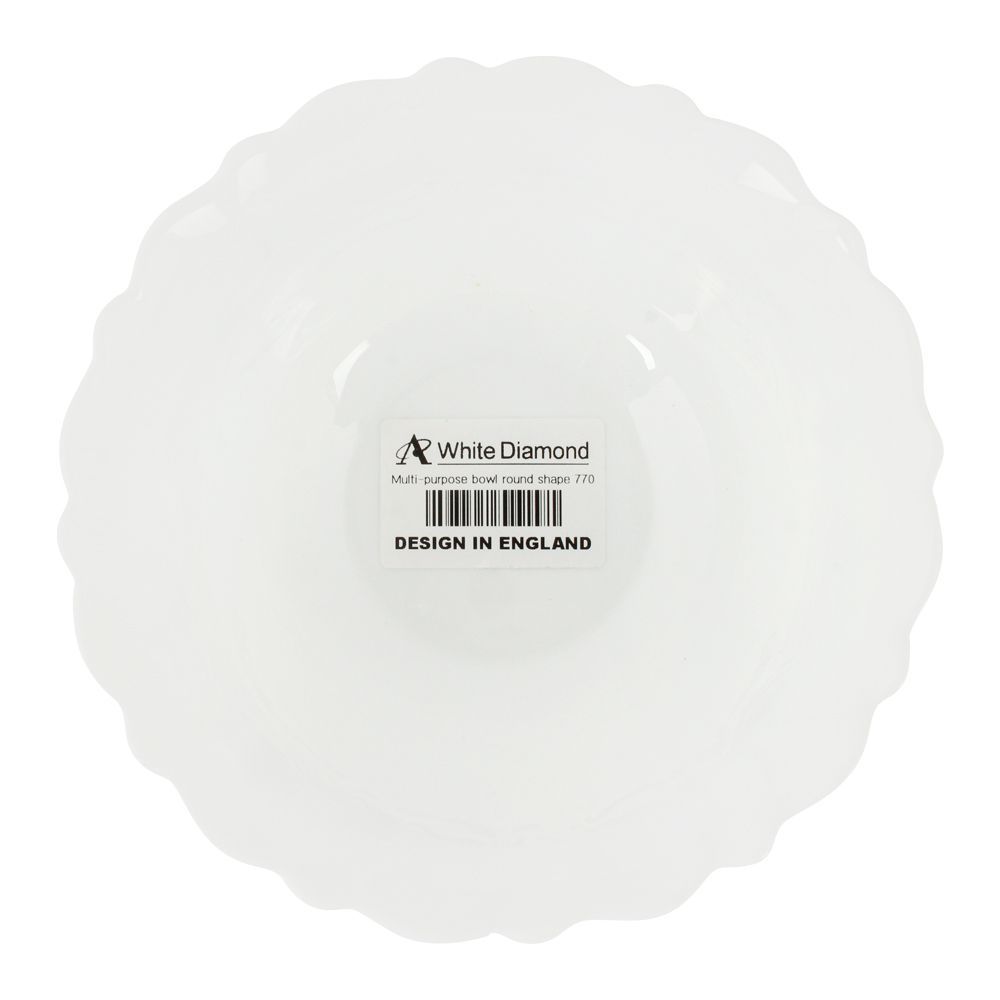 White Diamond Medium Bowl, 7 Inches, No. 642