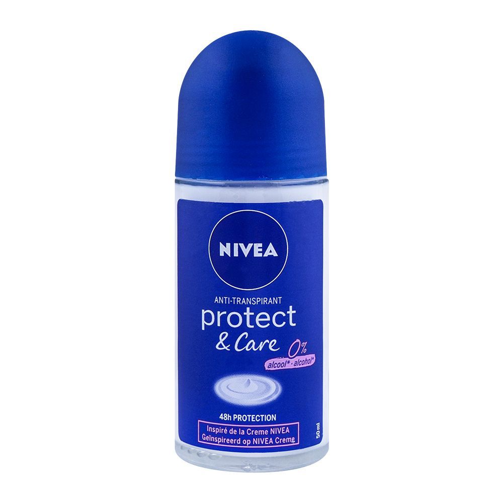 Nivea Protect & Care 0% Alcohol Roll On, 50ml