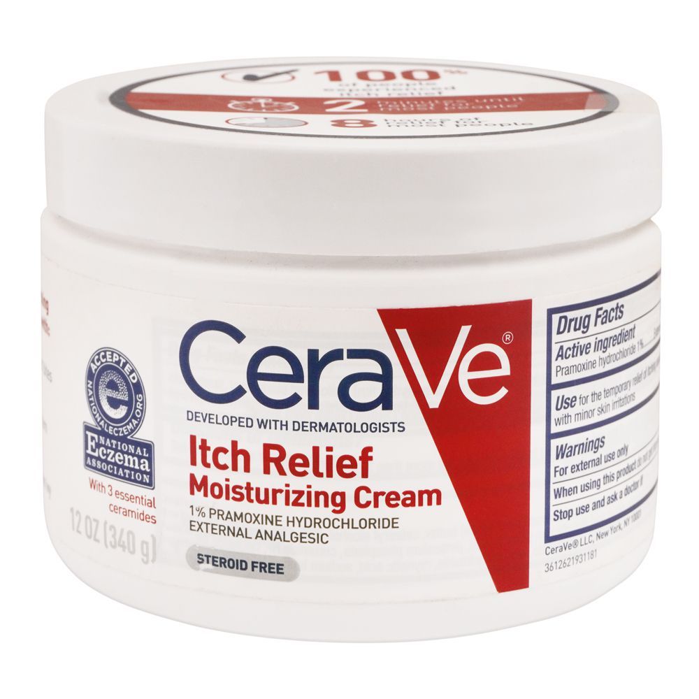 CeraVe Itch Relief Moisturizing Cream, 340g