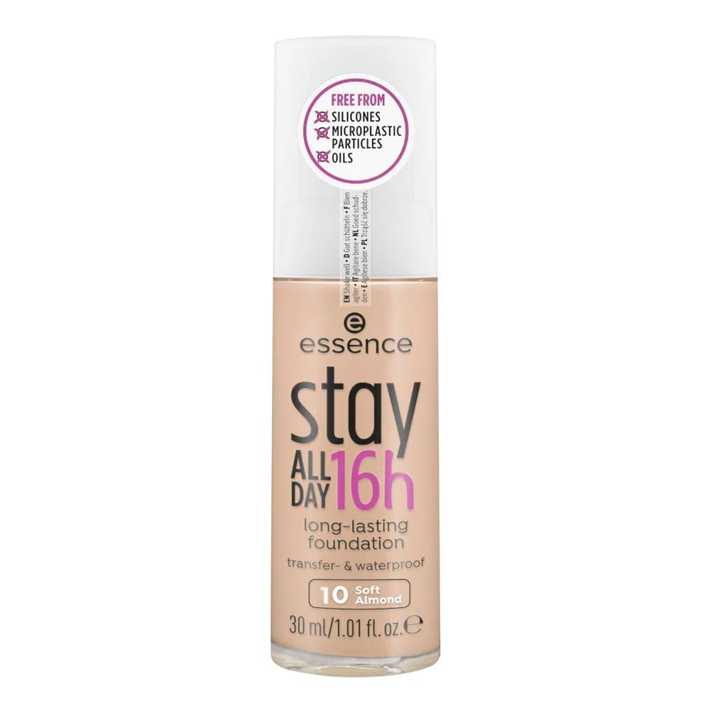 Essence Stay All Day 16H Long-Lasting Foundation, 10 Soft Beige