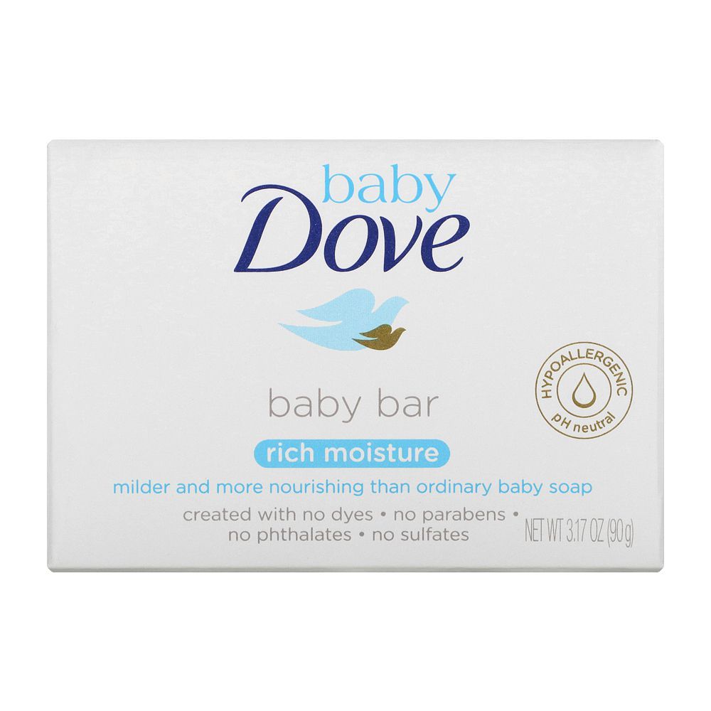 Dove Rich Moisture Baby Bar Soap, 90g