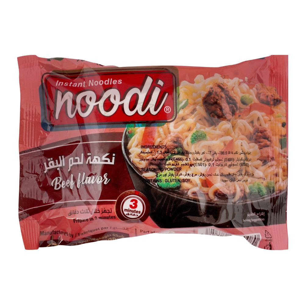 Noodi Instant Beef Flavor Noodles, 70g