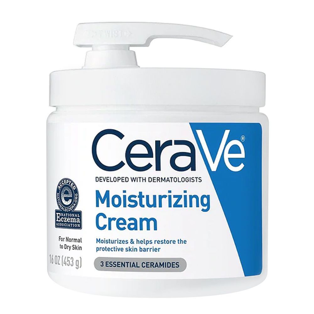 CeraVe Moisturising Cream Pump Normal To Dry Skin, 453g