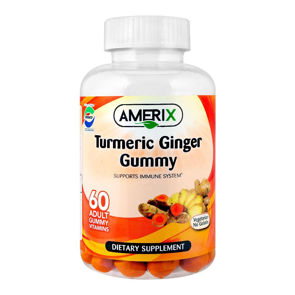 Amerix Turmeric Ginger 60 Gummies 