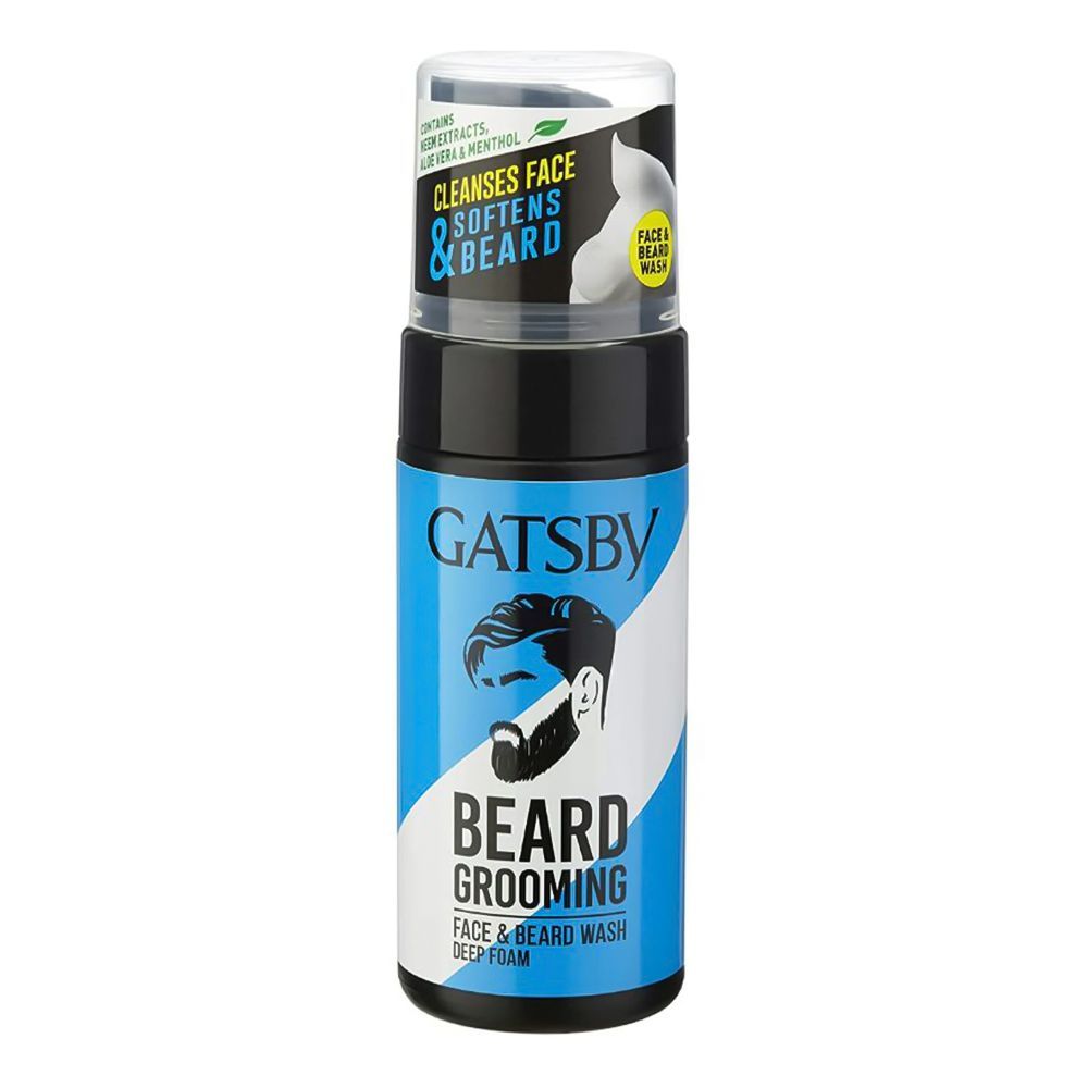 Gatsby Beard Grooming Deep Foam Face & Beard Wash, 110ml