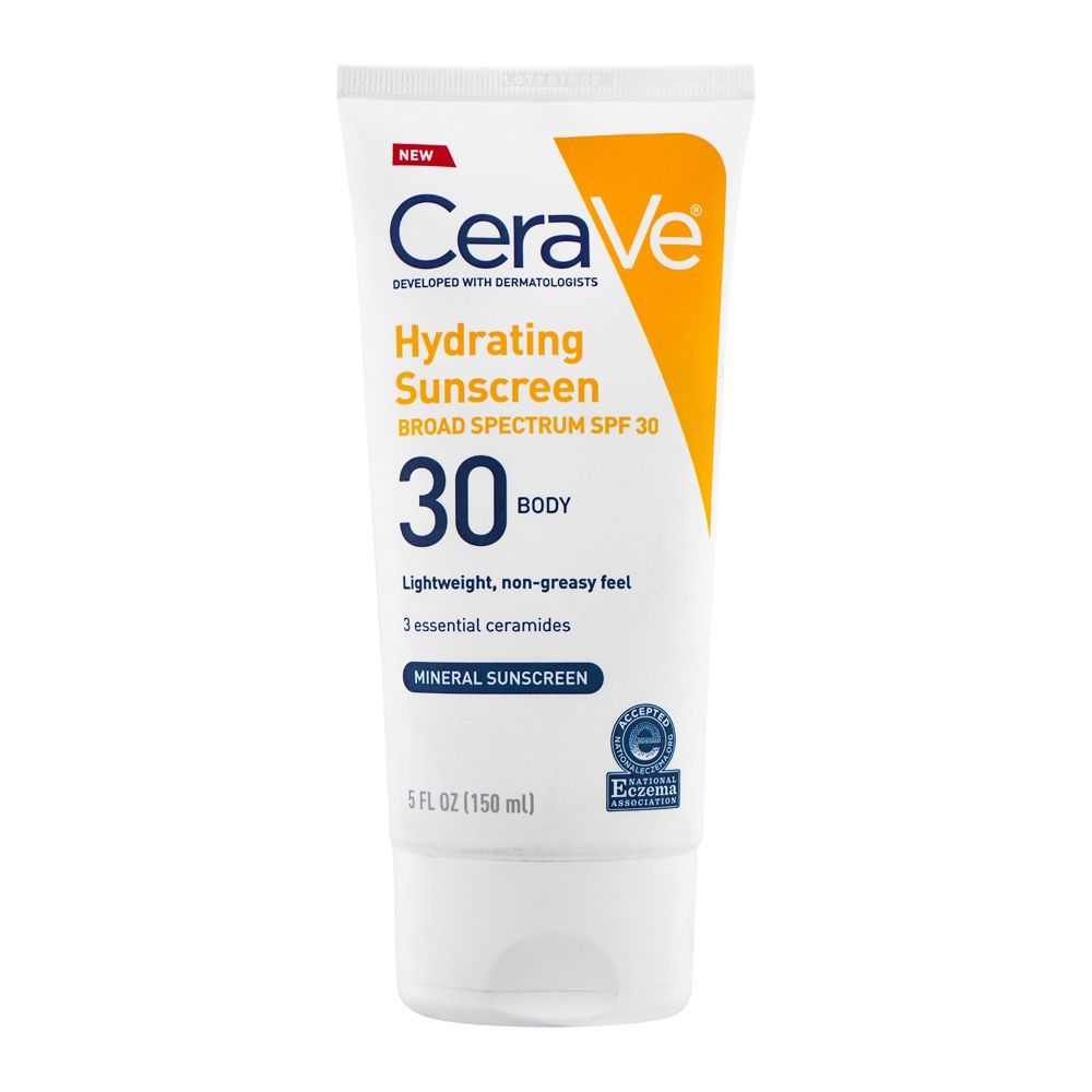 Order CeraVe Hydrating Sunscreen Broad Spectrum, SPF 30, Body, 150ml ...