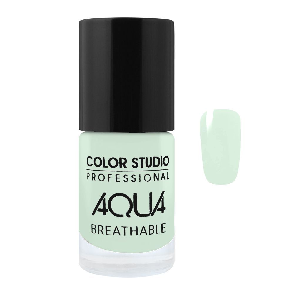 Color Studio Aqua Breathable Nail Polish, Mint 6ml