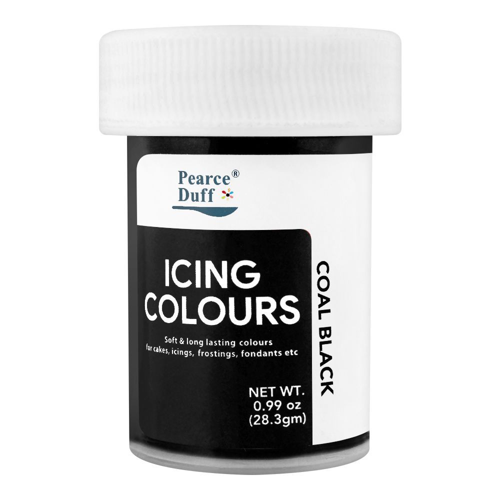 Pearce Duff Icing Colour, Coal Black, 28.3g