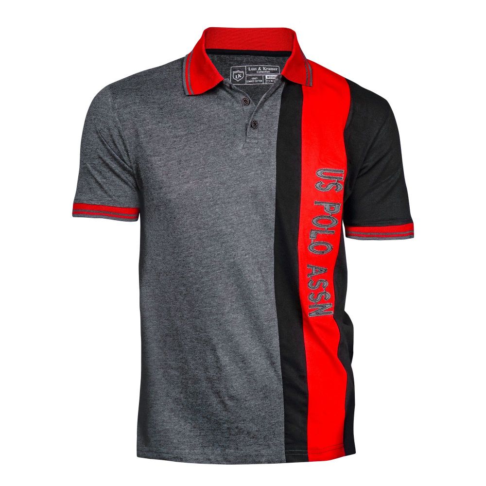Pace Setters Us Polo Collar T-Shirt, Malysian, 124