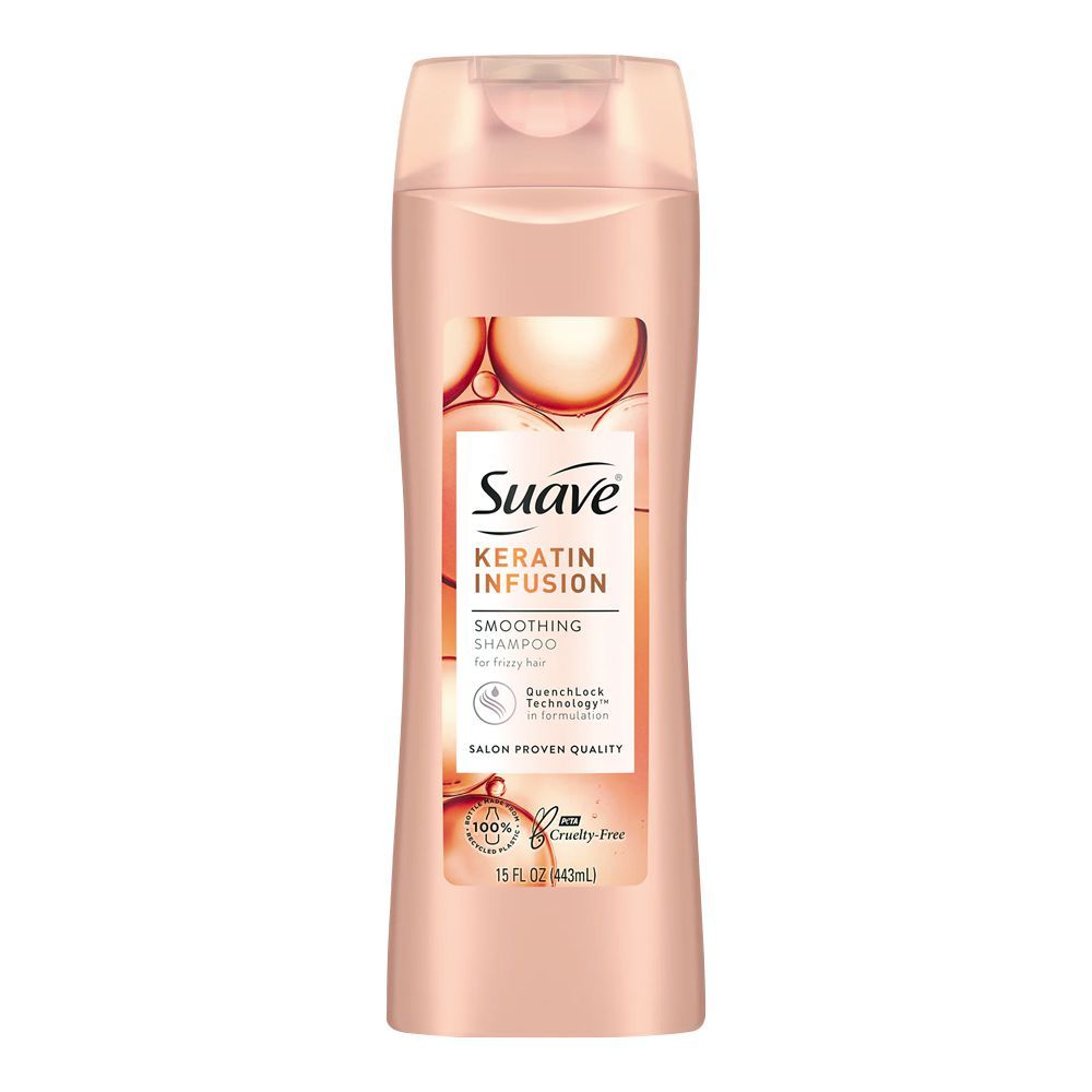 Suave Keratin Infusion Frizzy Hair Smoothing Shampoo, 443ml