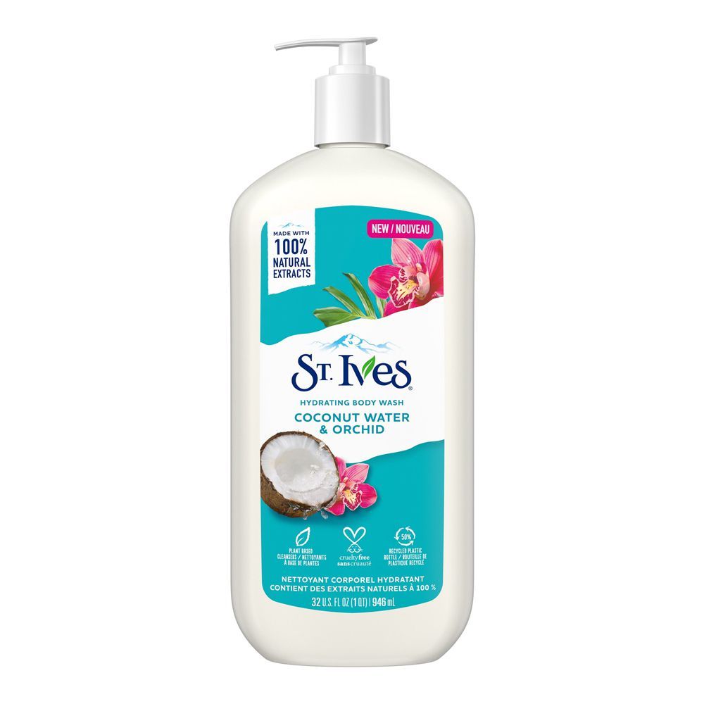 St.Ives Coconut Water & Orchid Hydrating Body Wash, 946ml