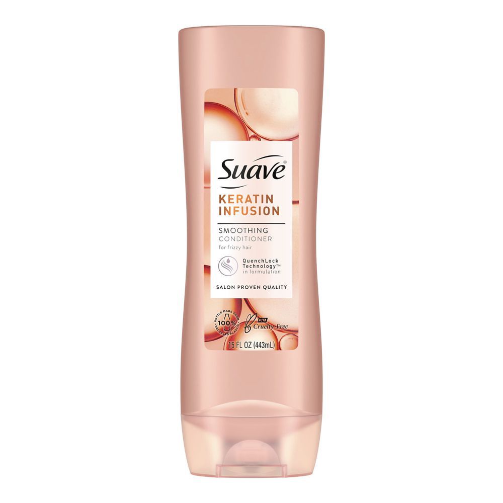 Suave Keratin Infusion Frizzy Hair Smoothing Conditioner, 443ml