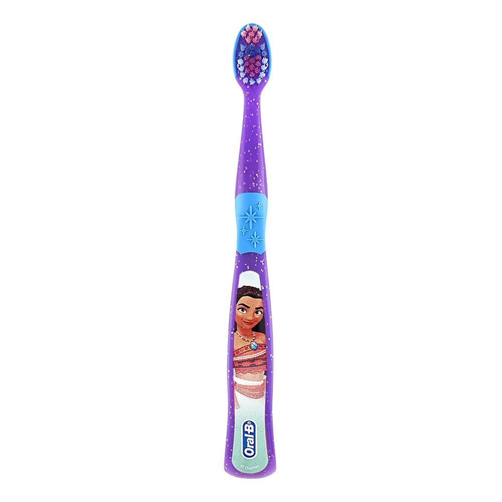 Oral-B Disney Princess Pocahontas Toothbrush 1's Extra Soft, Purple/Blue