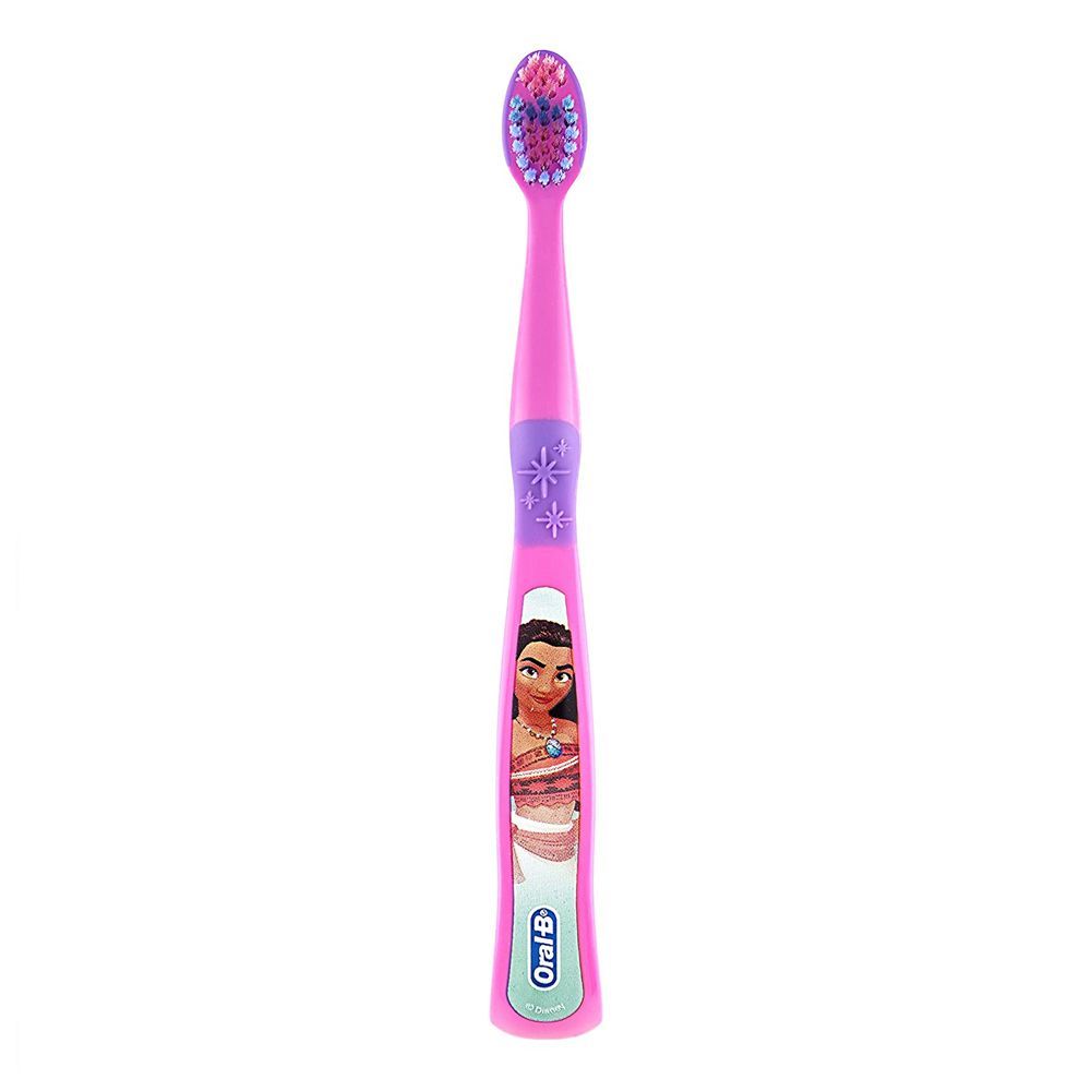 Oral-B Disney Princess Pocahontas Toothbrush 1's Extra Soft, Pink/Purple