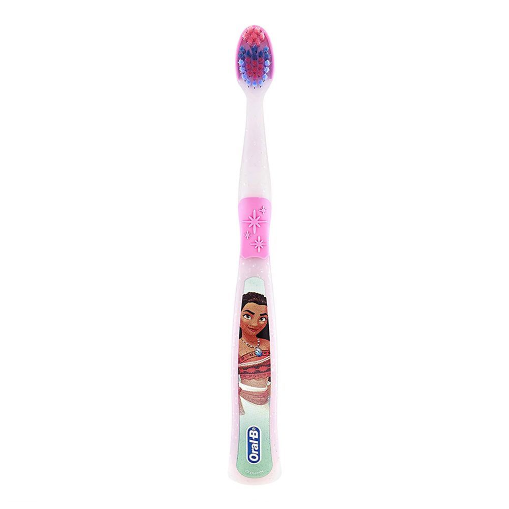 Oral-B Disney Princess Pocahontas Toothbrush 1's Extra Soft, White/Pink