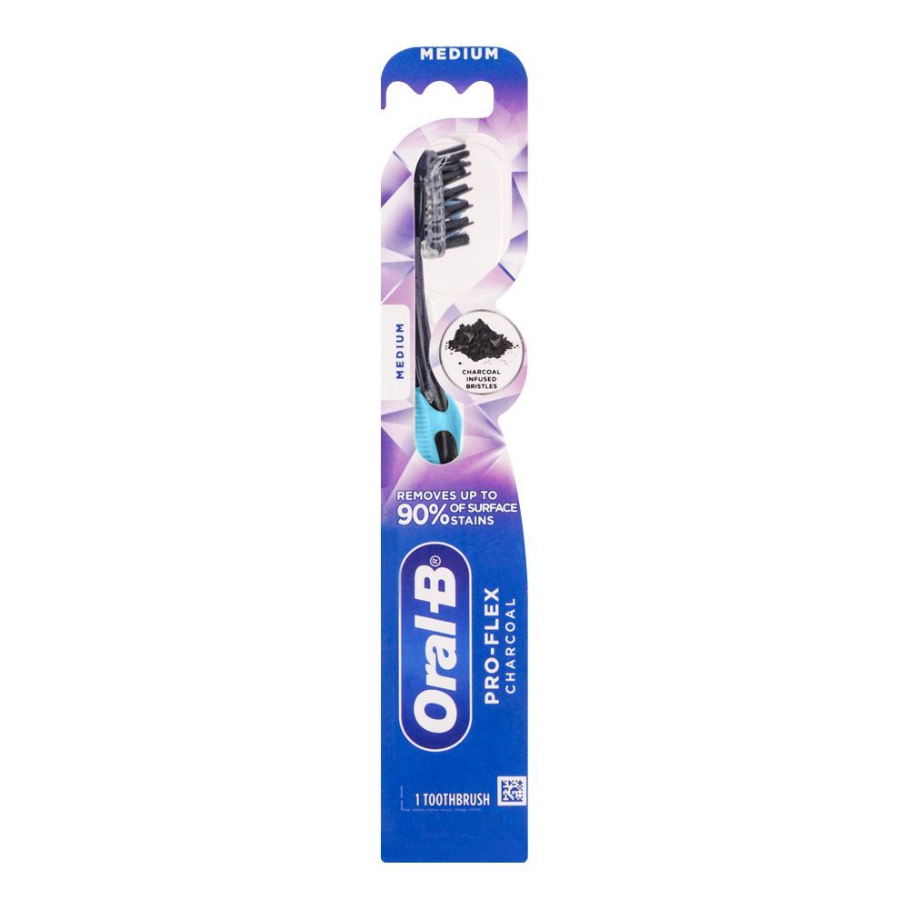 Order Oral-B Pro-Flex Charcoal Toothbrush, 1-Pack, Medium, Blue Online ...