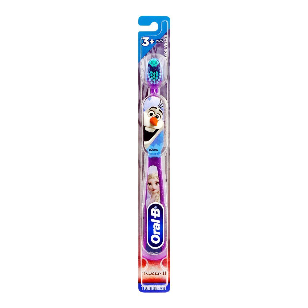 Oral-B Disney Frozen II Princess 3+ Toothbrush 1's Extra Soft, Purple