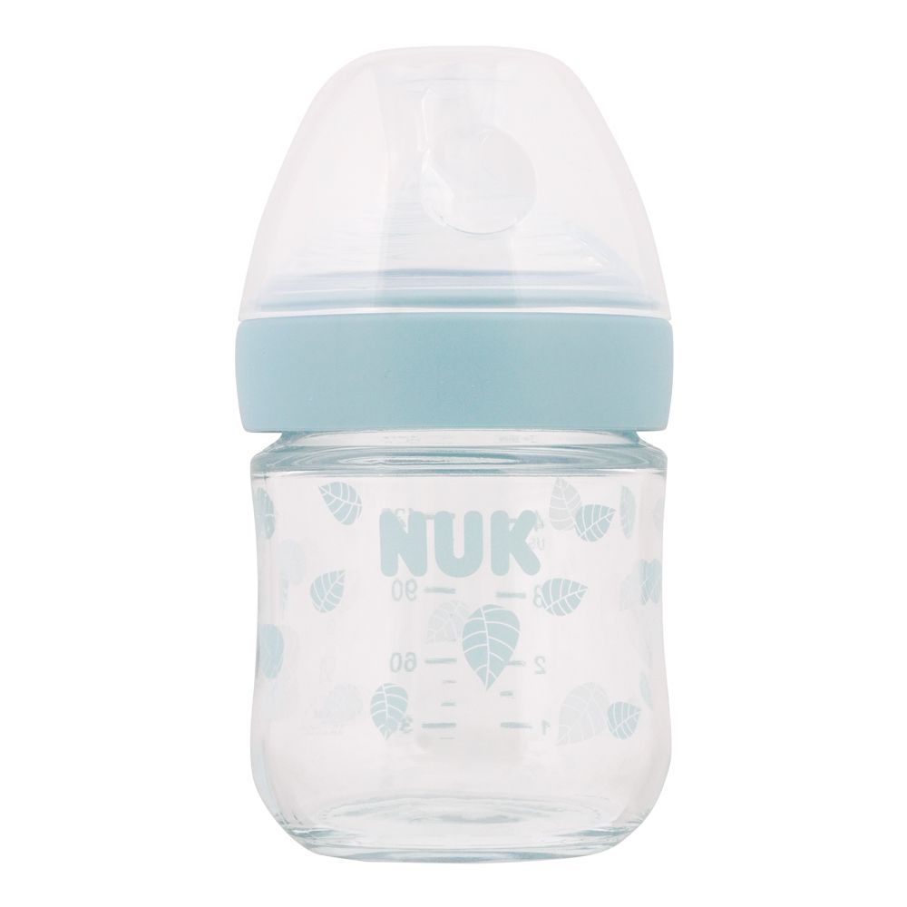 Nuk Nature Sense Glass Feeding Bottle, 120ml, 10747122