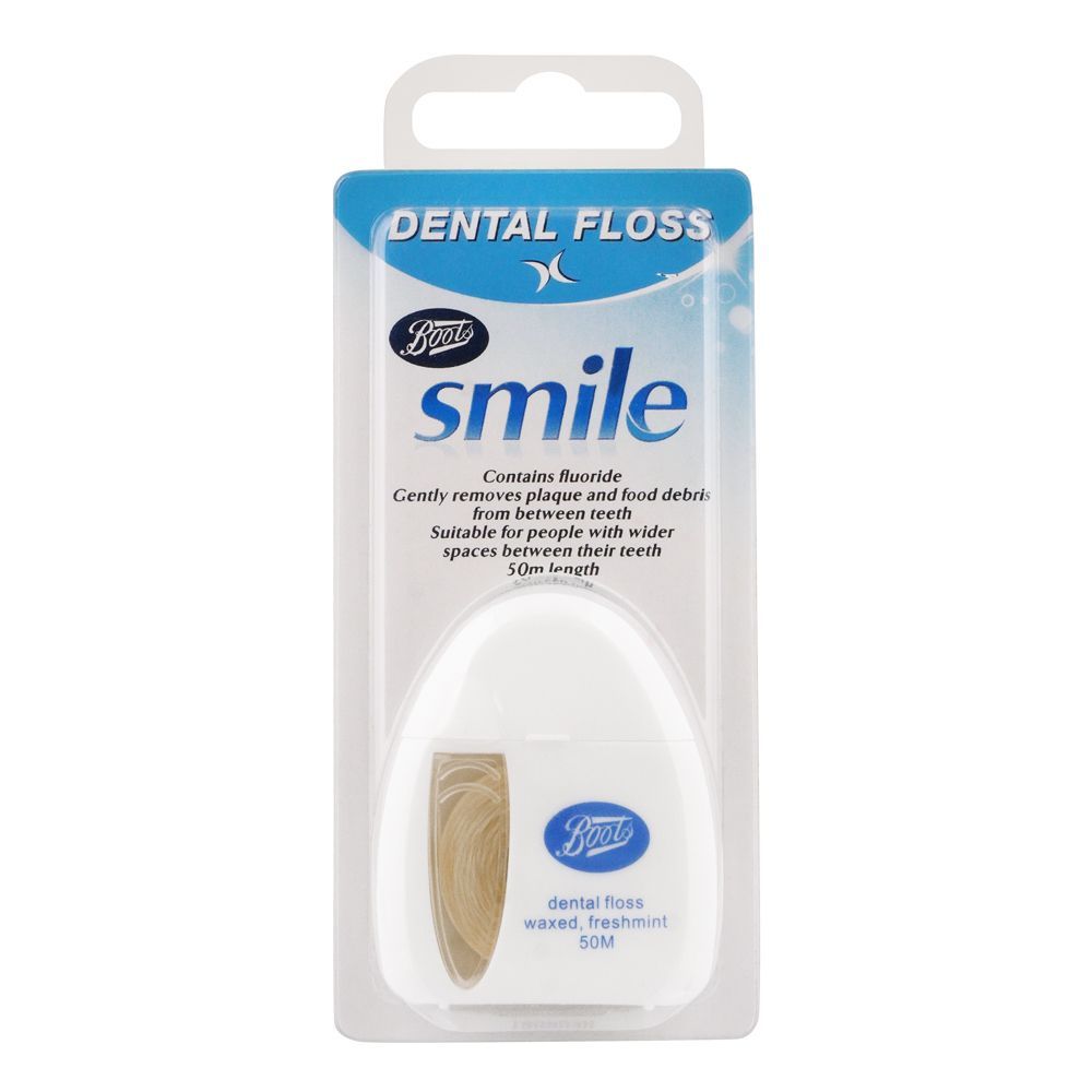 Boots Smile Dental Floss Fresh Mint, 50m