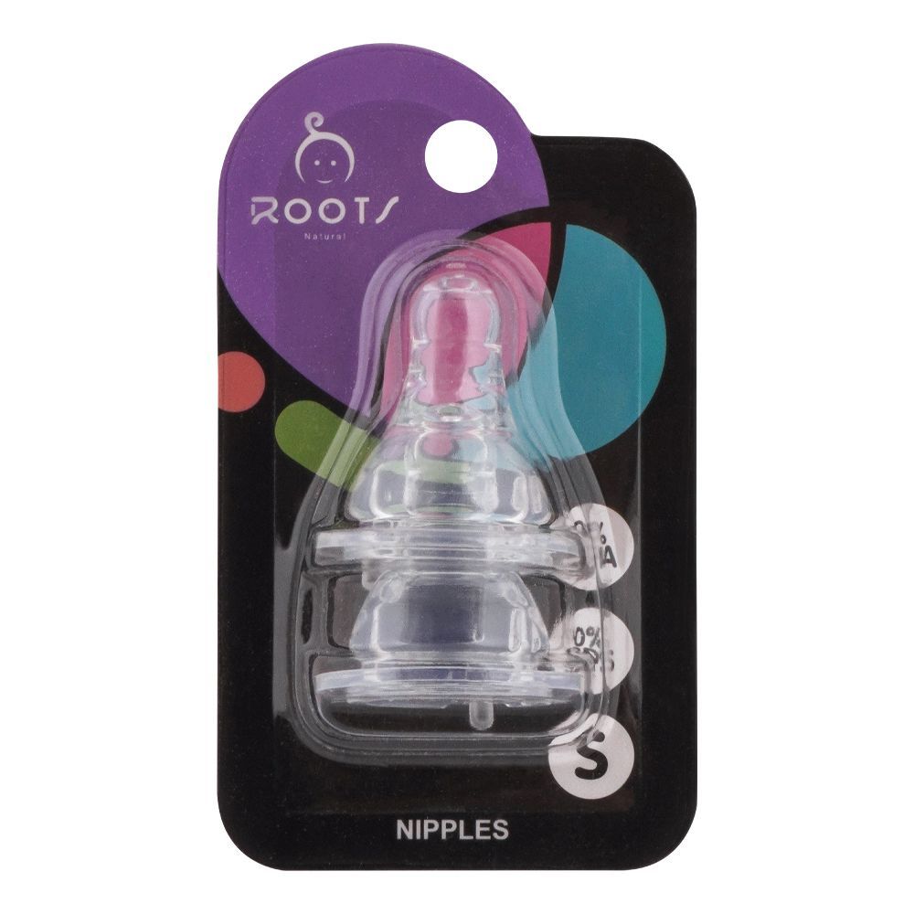 Roots Natural Normal Neck Nipple, 0m+, Small, W001