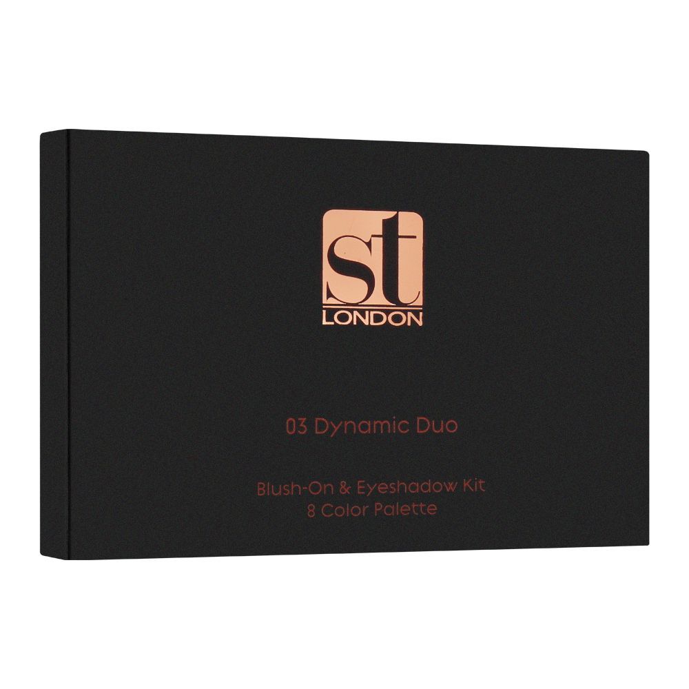 ST London Blush-On & Eyeshadow Kit 8 Piece, 03 Dynamic Duo