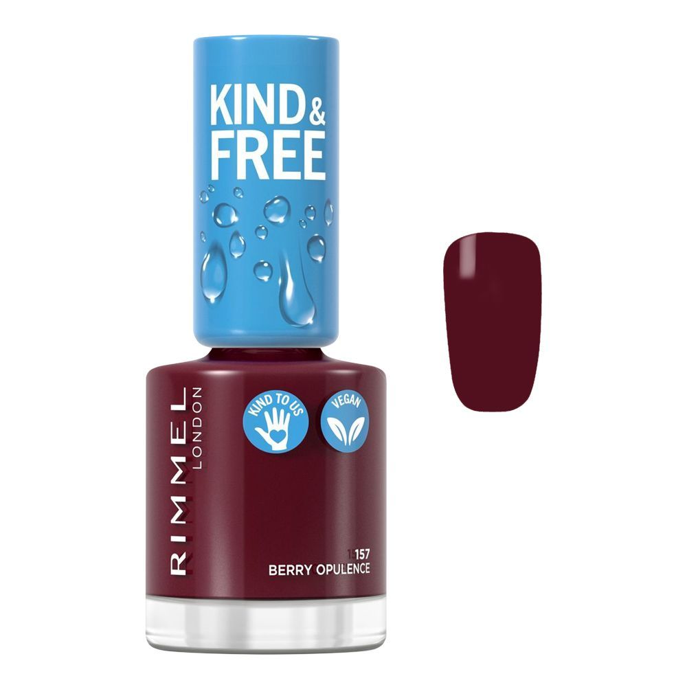 Rimmel Kind & Free Nail Polish, 157 Berry Opulence