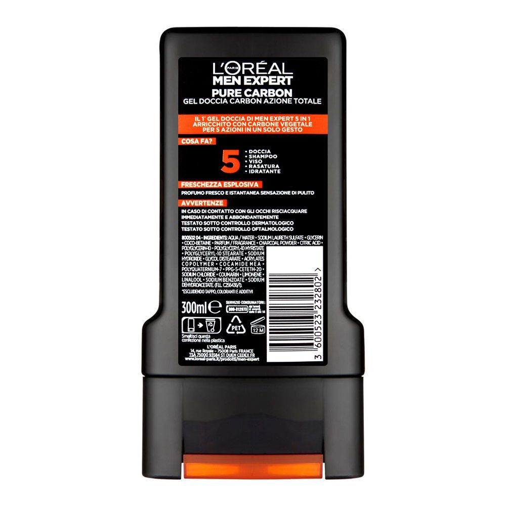 Purchase L'Oreal Paris Men Expert Pure Carbon 5in1 Shower Gel, 300ml ...