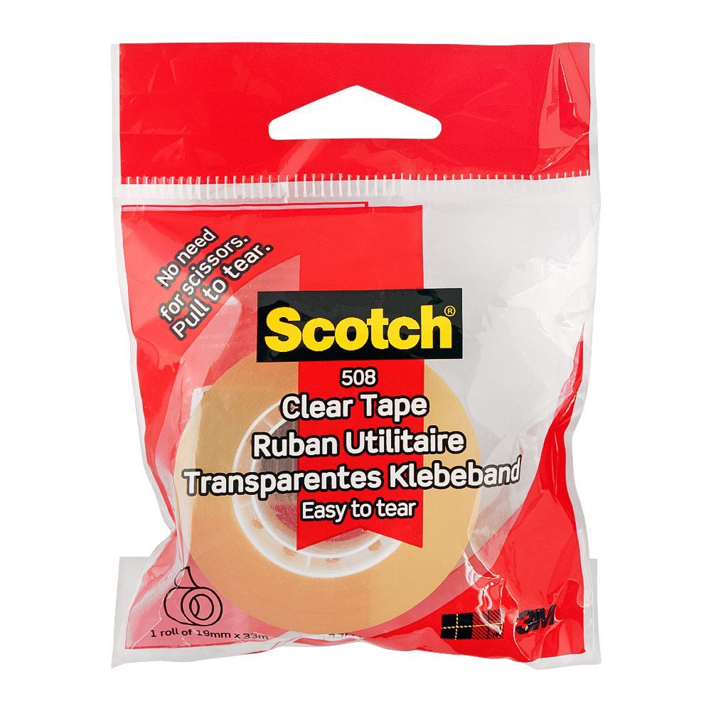 Scotch Easy To Tear Clear Tape, 19mm x 33mm